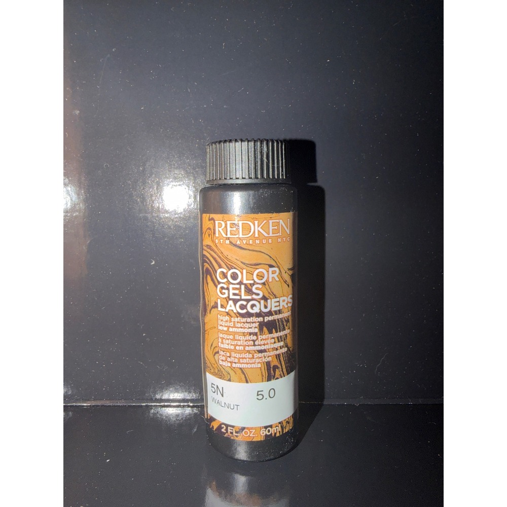Redken Color Gels Lacquers 5N Walnut Permanent Liquid Hair Color Low Ammonia